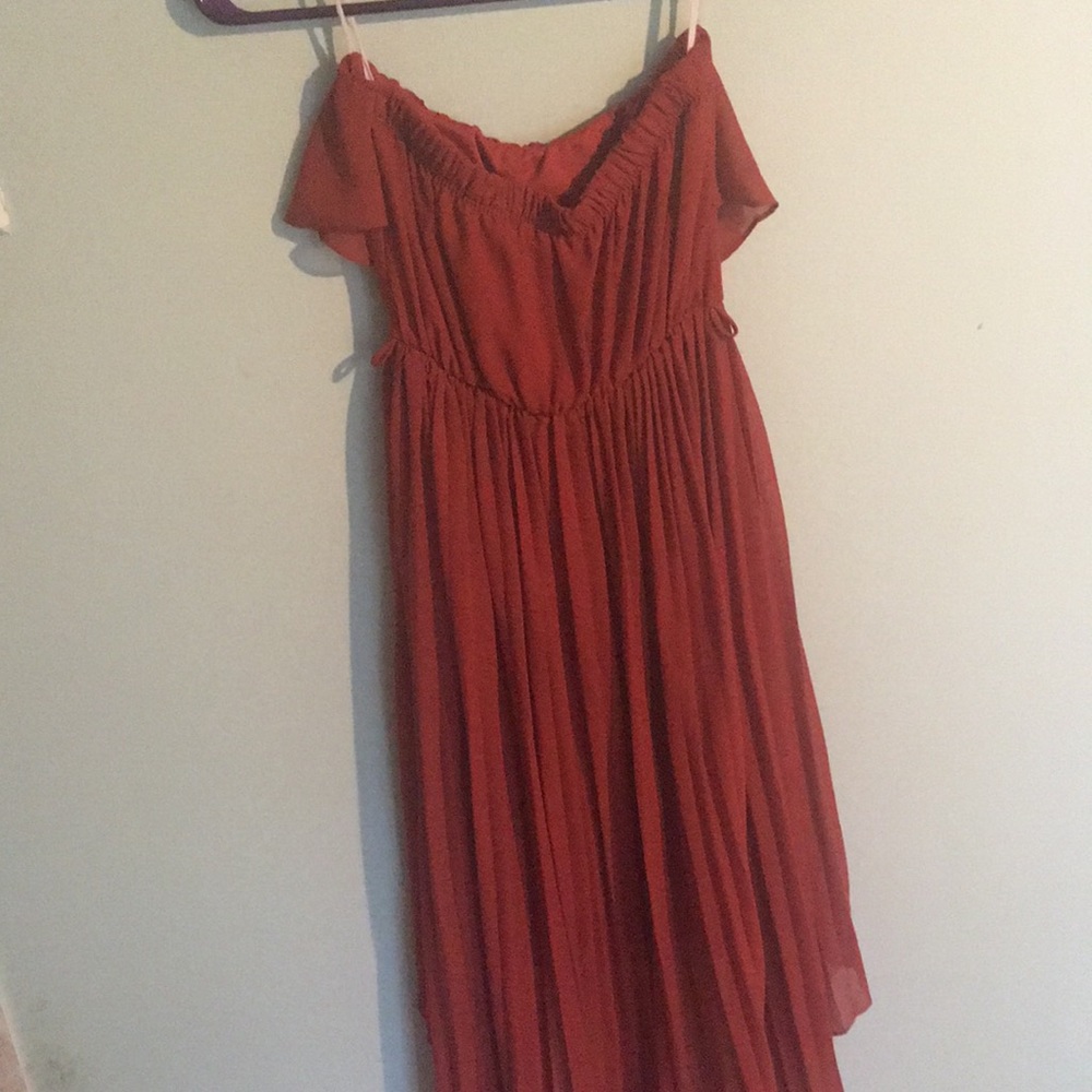 High-Low Red/Orange dress